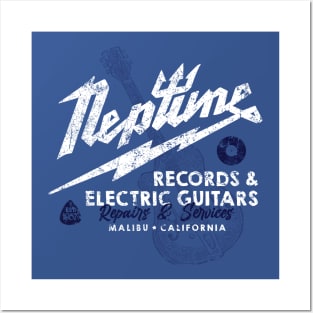 Neptune Records and Guitars Posters and Art